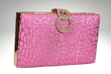 Crimson Blush Elegance: Pink and Maroon Purse with Exquisite Clutch Work | Surbhi's Couture