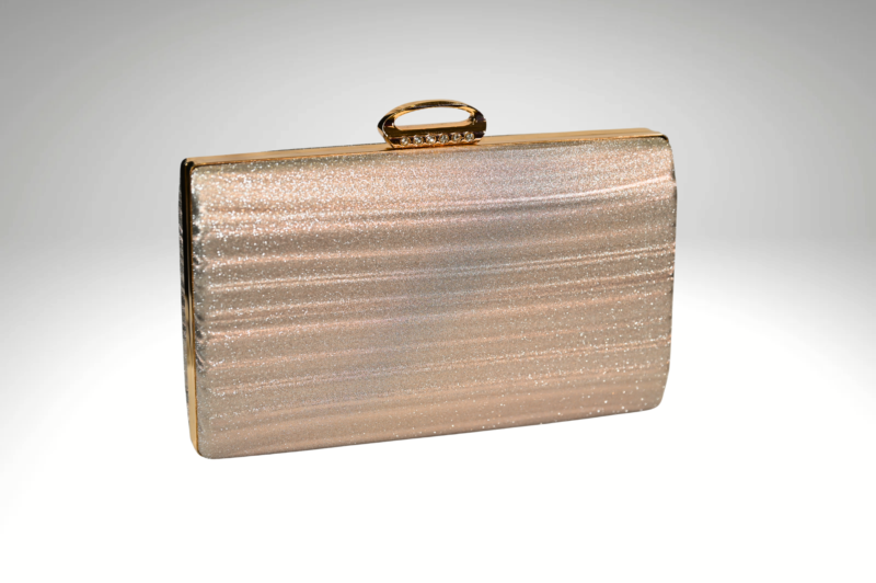 Aurora Stardust: White, Gold, and Silver Slingbag with Elegant Clutch Work | Surbhi's Couture