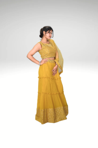 Golden Radiance: The Yellow Lehenga