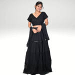 Black Swan: The Frill Sleeve Blouse Lehenga