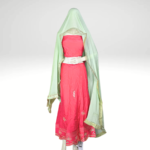 Rosy Reef - Pink and Sea Green Bandhej Lehenga