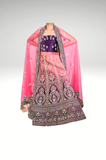 Royal Radiance: The Purple Lehenga